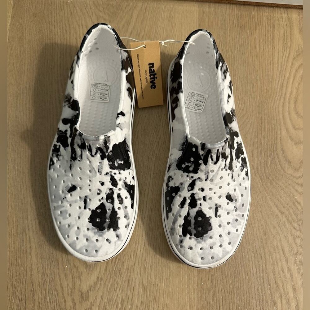 NWT Kids Sz J3 Native Jefferson Print - Shell White / Grey Tie Dye - Picture 7 of 9